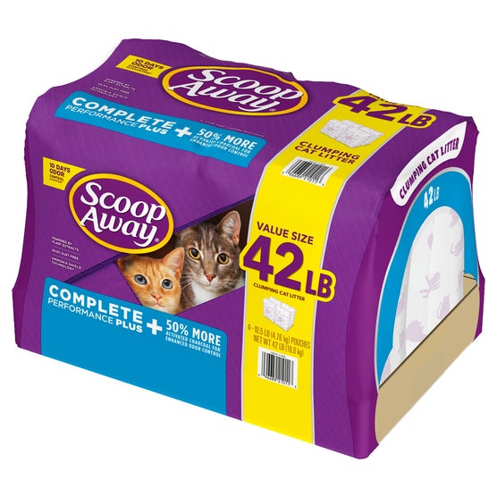 Scoop Away Complete Performance Plus, Clumping Cat Litter, Fresh Scent, 10.5 lbs, 4 ct