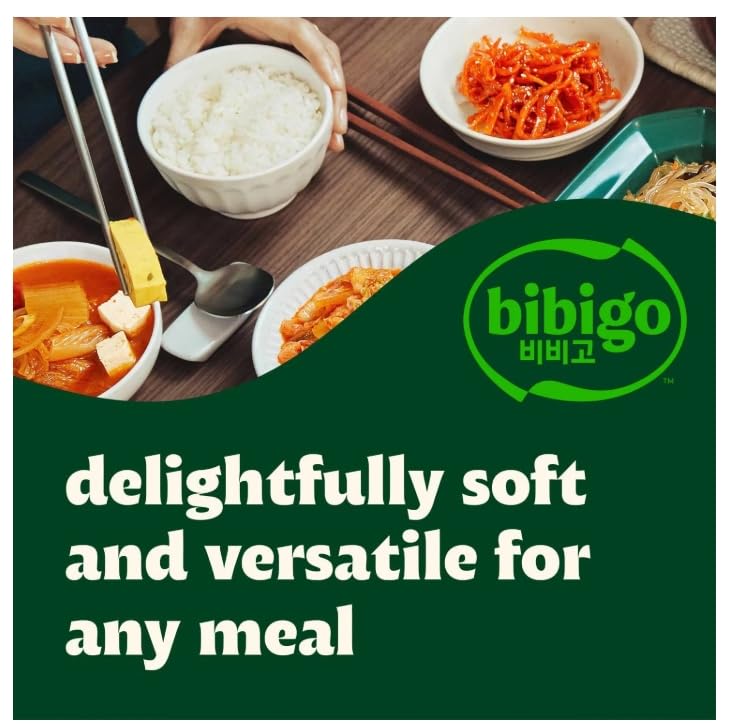 Bibigo Cooked Sticky White Rice Bowls, Medium Grain, 7.4 oz, 12 ct
