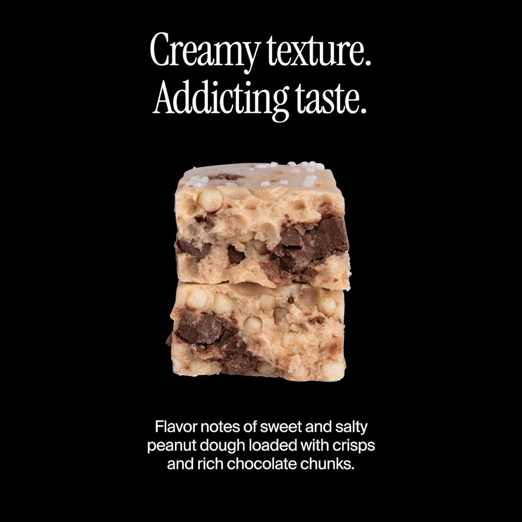 David High Protein Bars - 0g of Sugar, Gluten Free - 28g of Protein, 150 Calories - Peanut Butter Chocolate Chunk, Pack of 12
