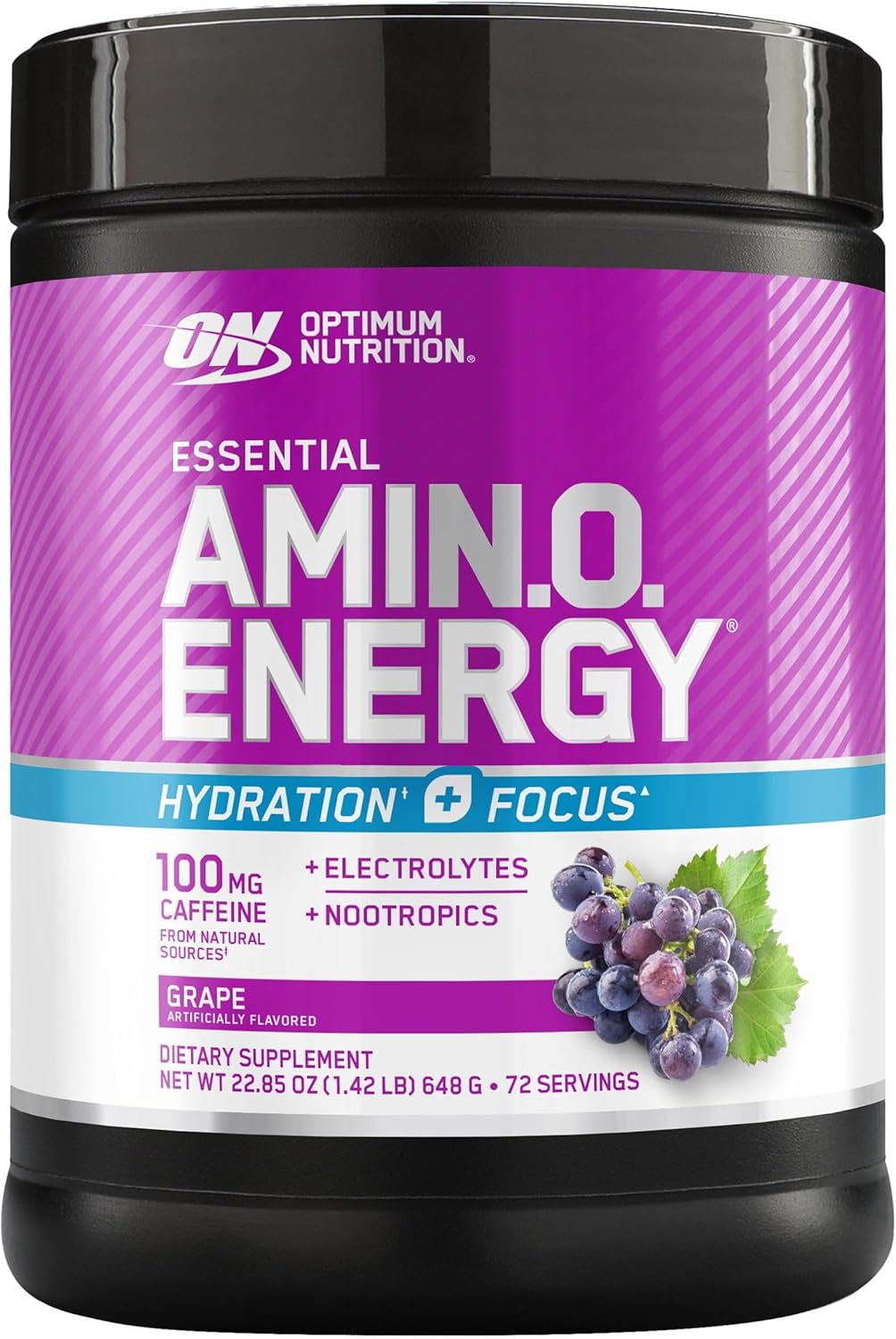 Optimum Nutrition Essential Amino Energy + Electrolytes, Grape, 1.42 lbs