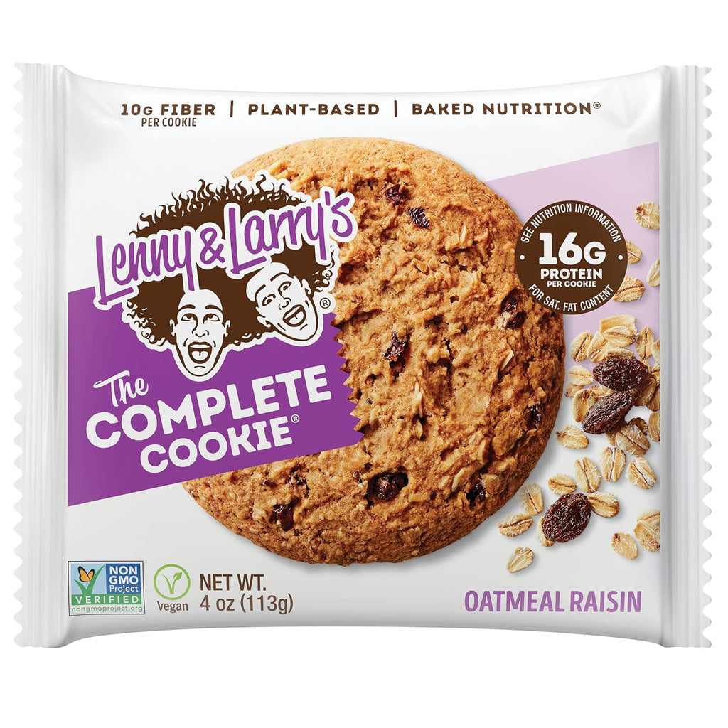 Lenny & Larry's, Complete Cookie Oat Raisin, Soft Baked, 16g Plant Protein, Vegan, Non-GMO, 4 Ounce Cookie (Pack of 12) (Copy)