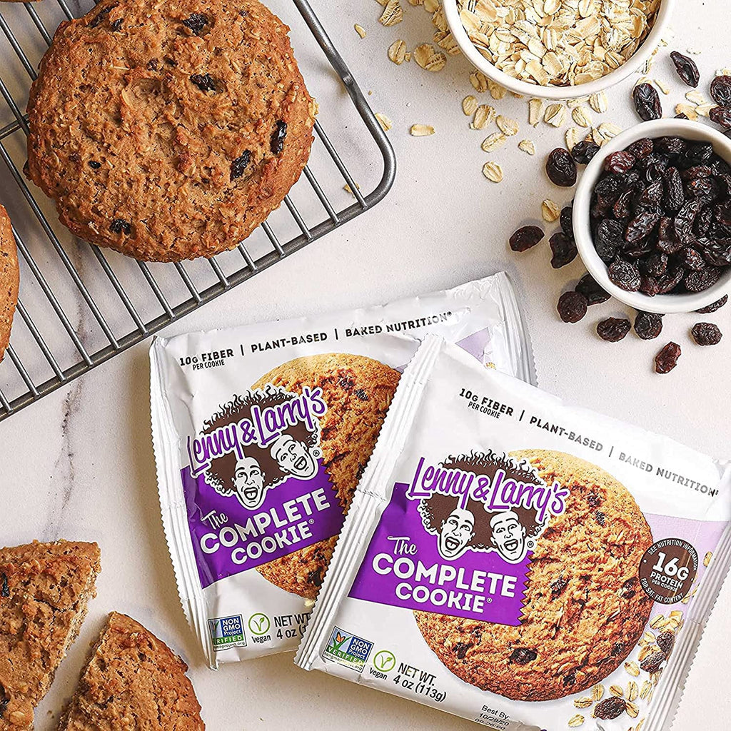 Lenny & Larry's, Complete Cookie Oat Raisin, Soft Baked, 16g Plant Protein, Vegan, Non-GMO, 4 Ounce Cookie (Pack of 12) (Copy)