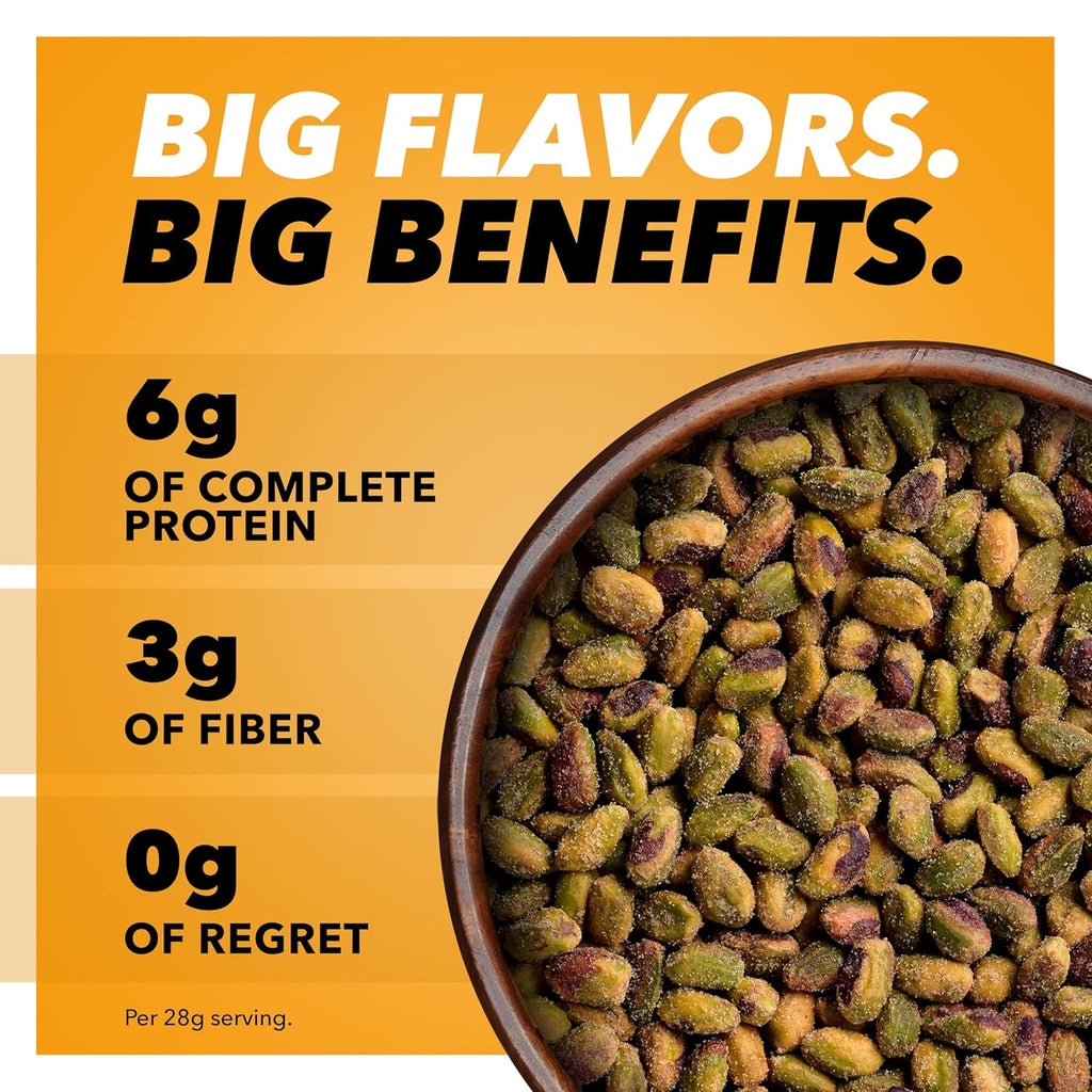 Wonderful Pistachios No Shells, Honey Roasted Nuts, 2.25 Ounce Bag (Pack of 8)